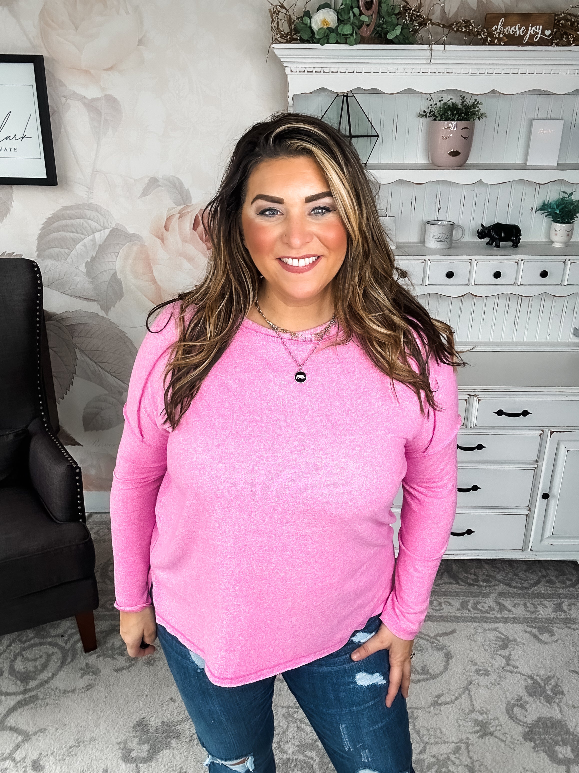 BLACK FRIDAY EXCLUSIVE - Midnight Mover Pullover - Candy Pink