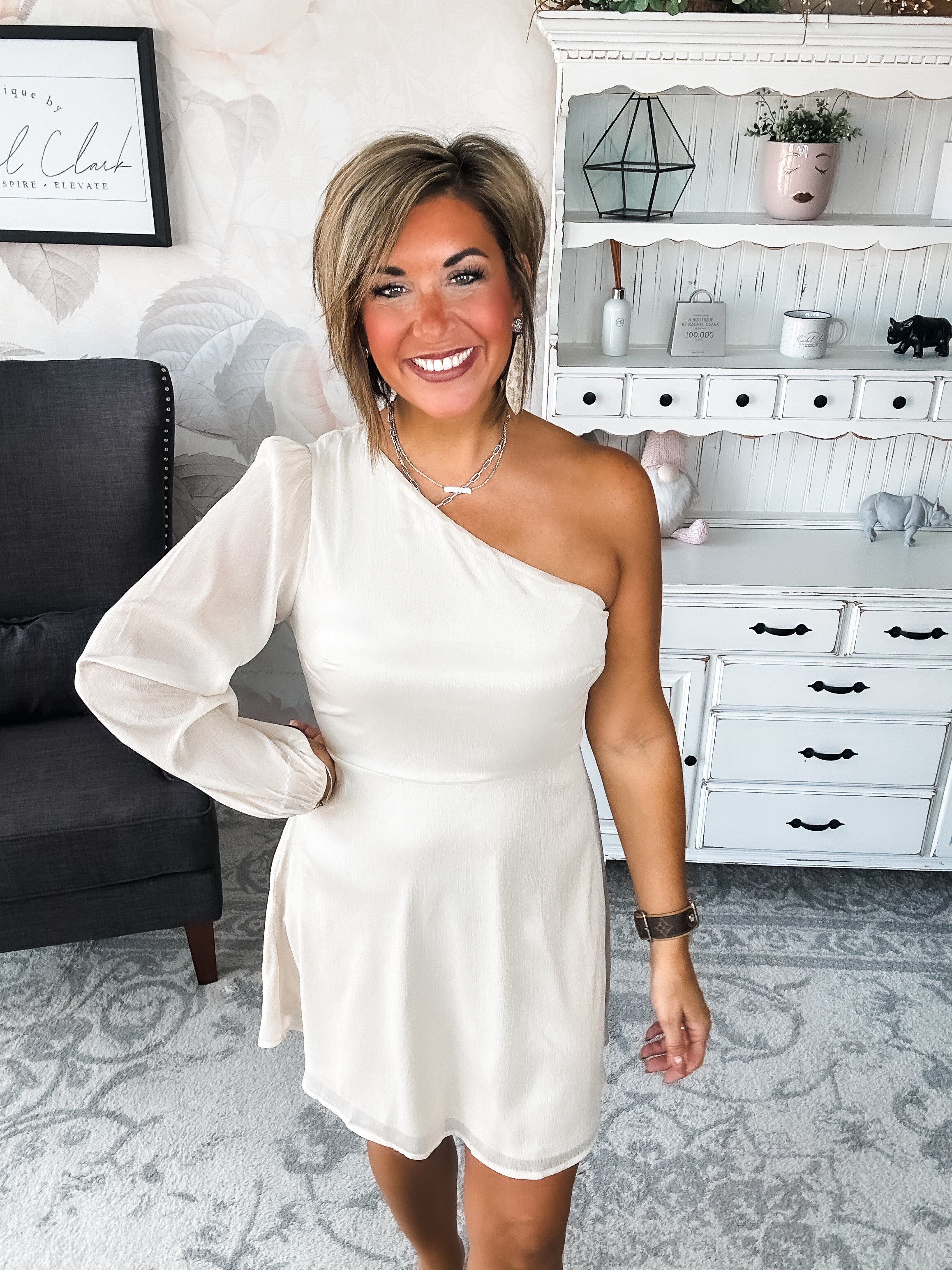 Pretty on Point Dress - Champagne