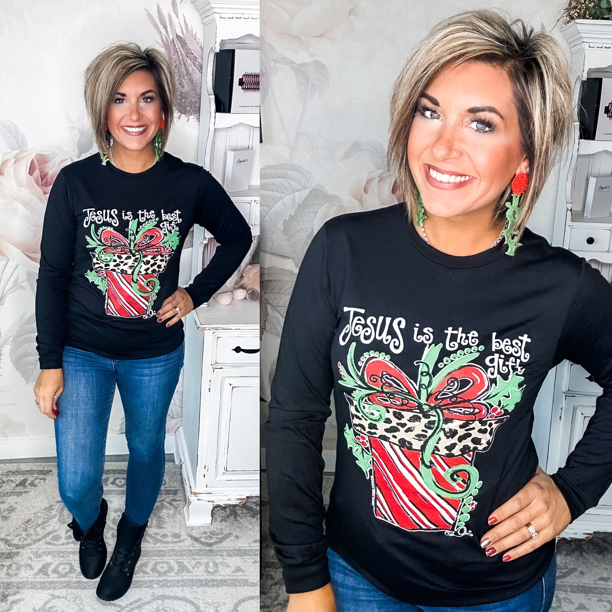 Jesus is the Best Gift Long Sleeve Graphic Tee