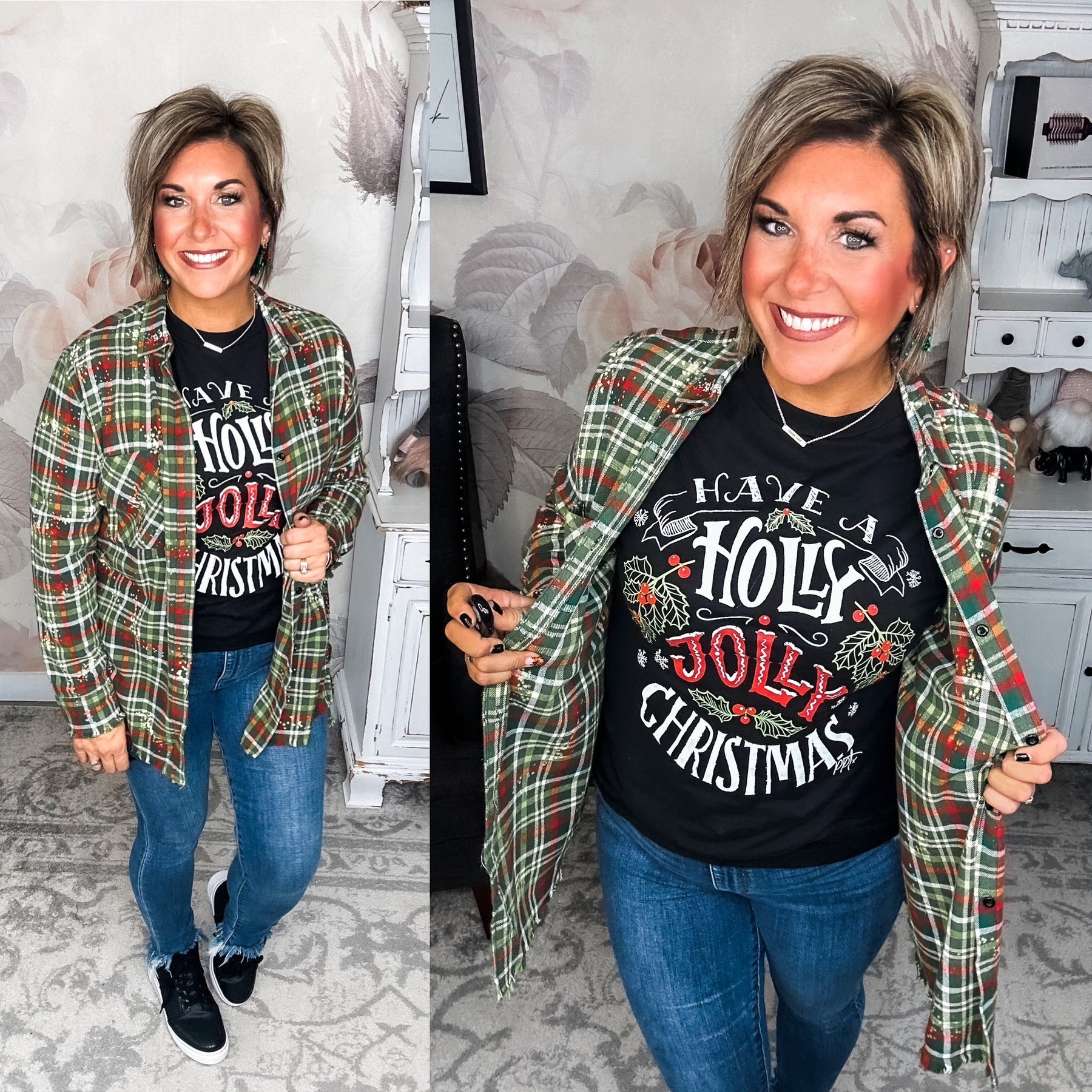 Holly Jolly Christmas Graphic Tee