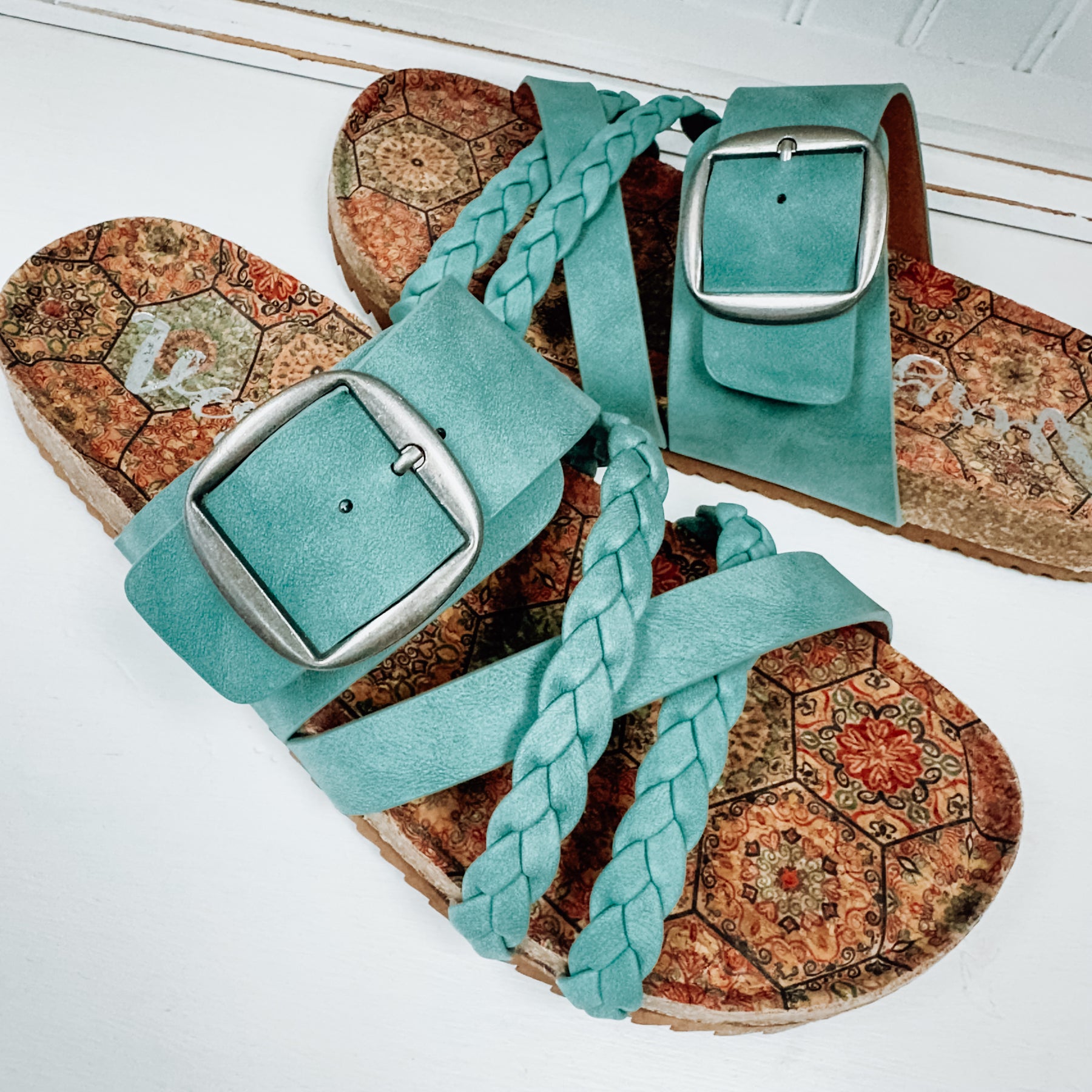 Nora Sandal - Turquoise