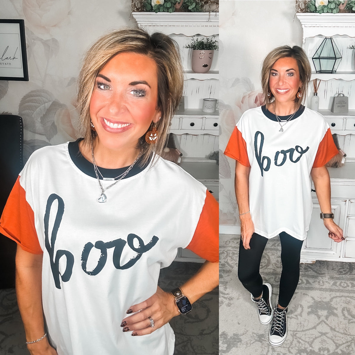 Ampersand Avenue Boyfriend Tee - Hey Boo-tiful