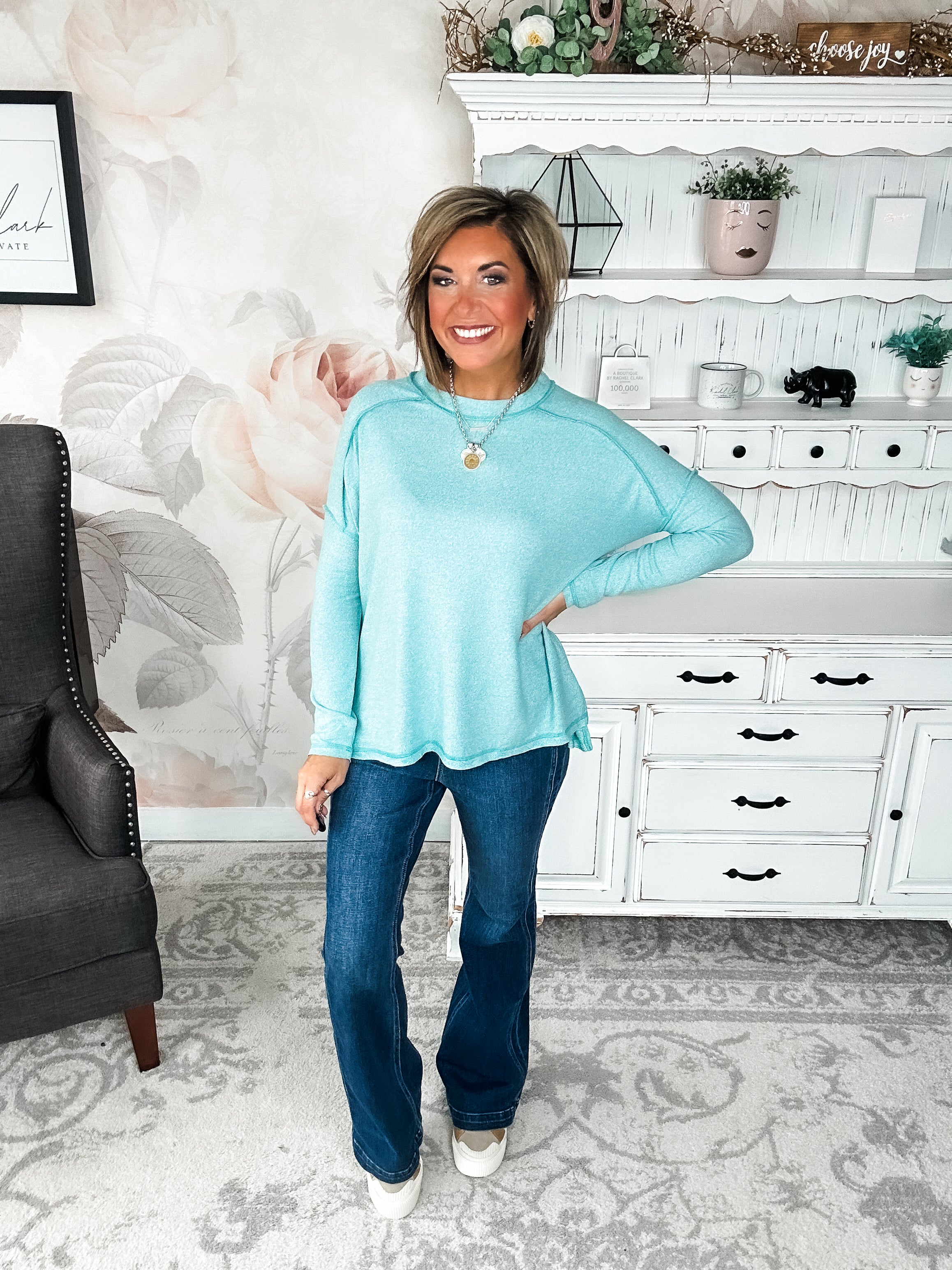 BLACK FRIDAY EXCLUSIVE - Midnight Mover Pullover - Aqua