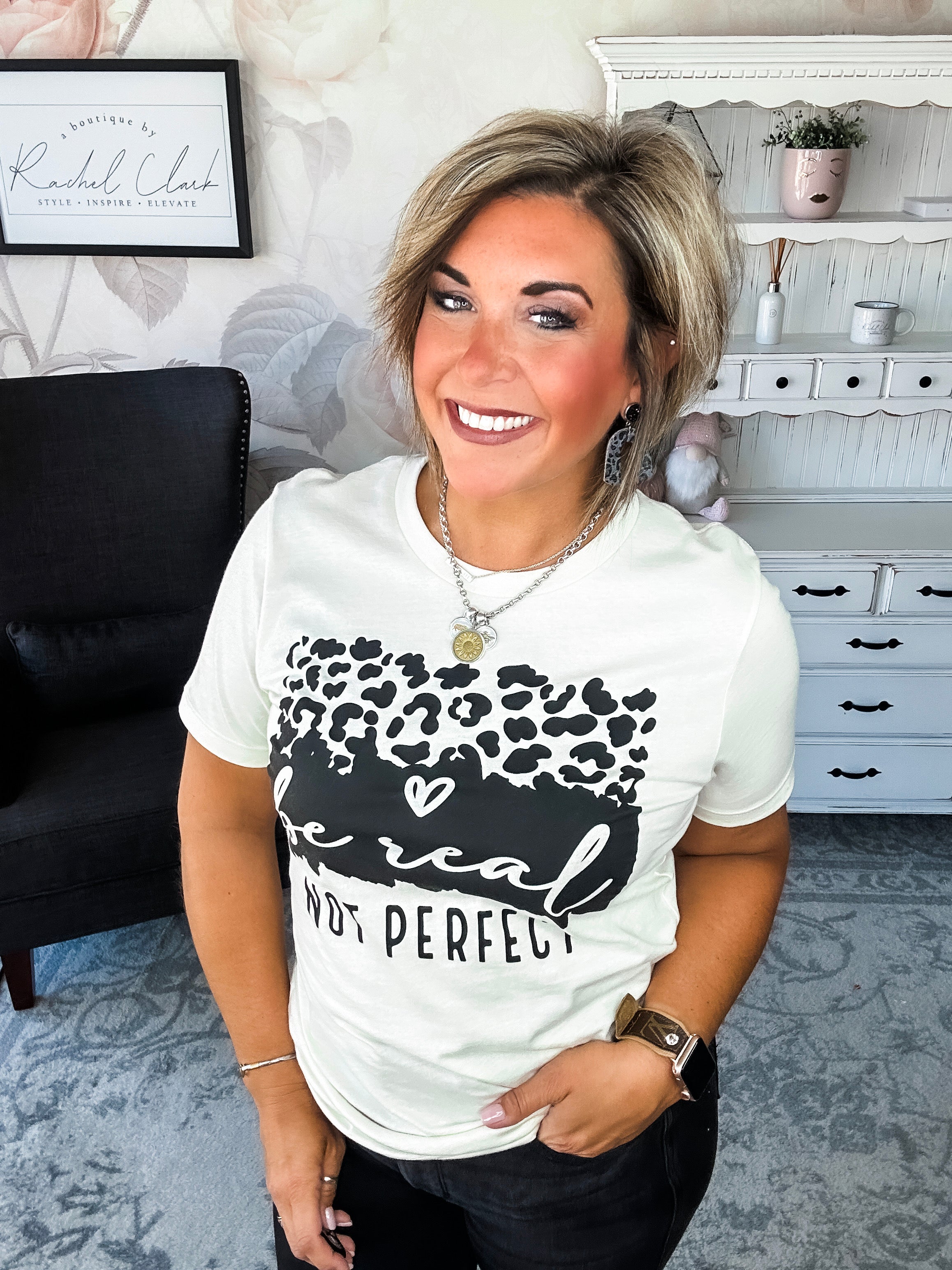 Be Real, Not Perfect Graphic Tee