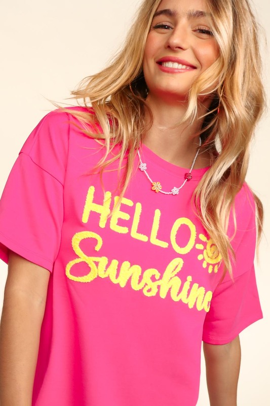 Hello Sunshine Short Sleeve Pullover