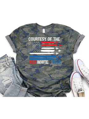 Courtesy Of the Red, White & Blue Graphic Tee