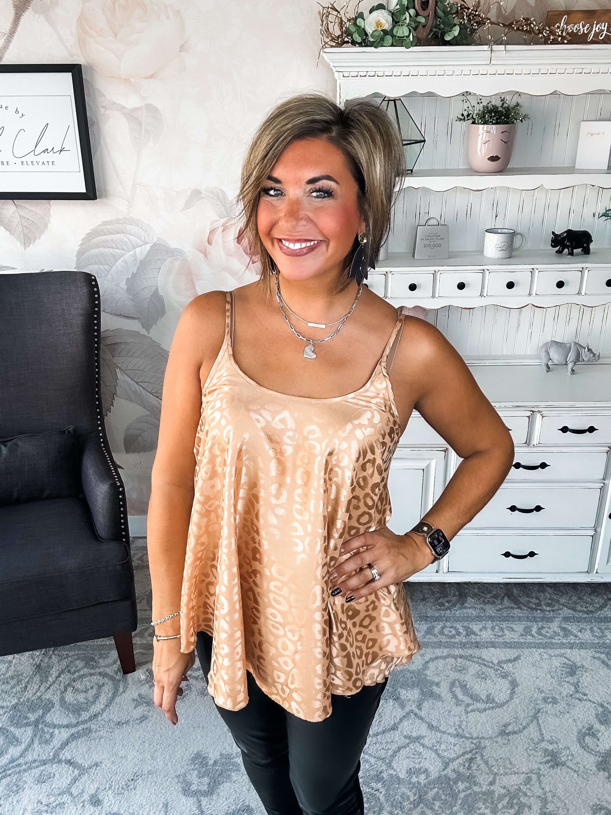 Remember Your Heart Tank - Rose Gold