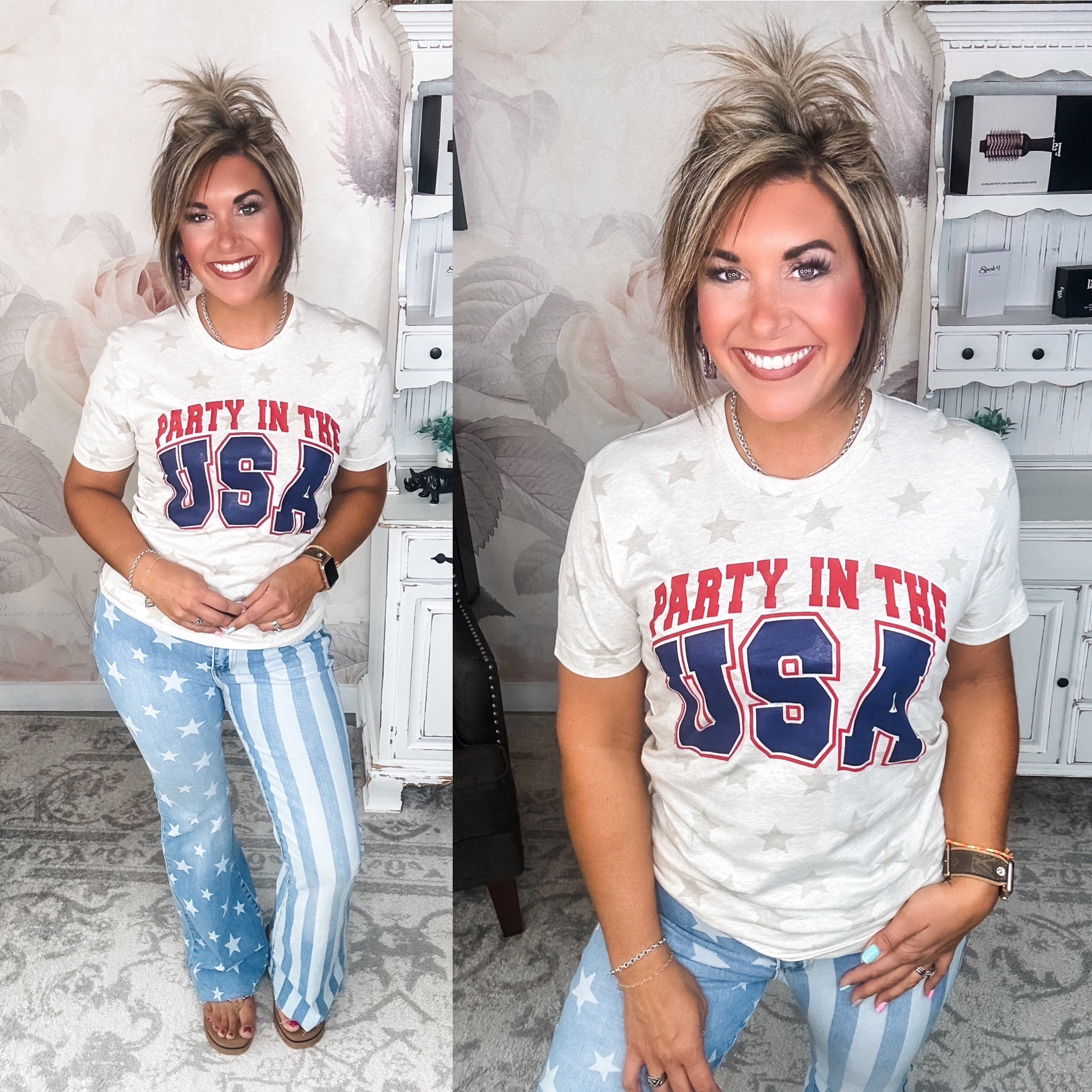 Party In The USA Stars Tee