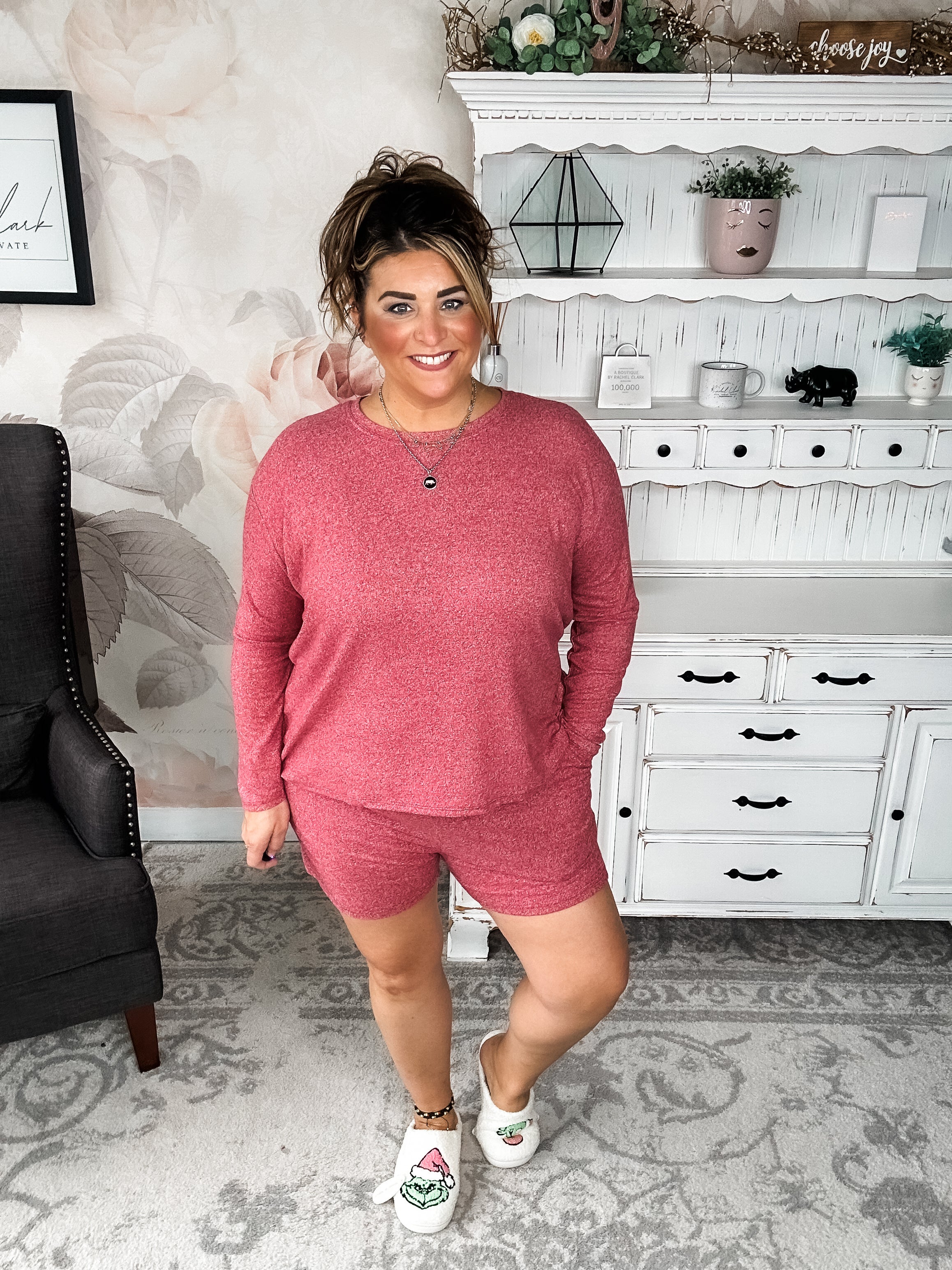 BLACK FRIDAY EXCLUSIVE - Twilight Traveler Lounge Set - Dark Red