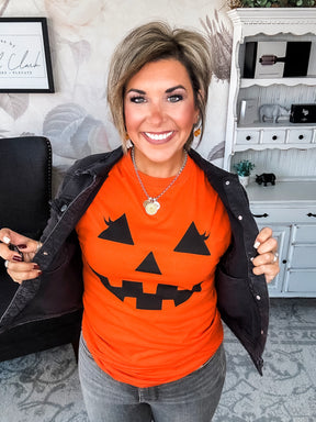 Pumpkin Face Graphic Tee