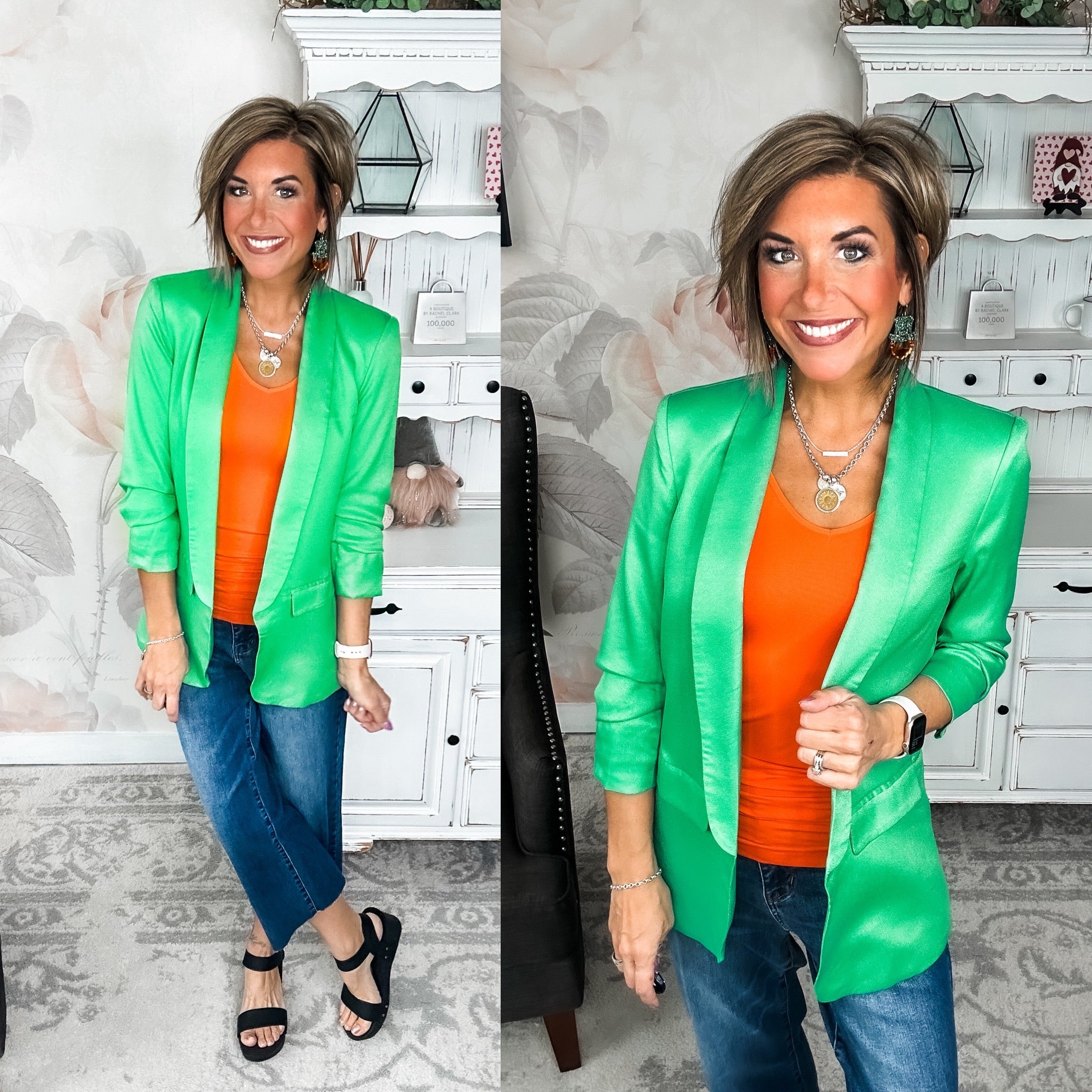 Ready For Success Blazer - Kelly Green