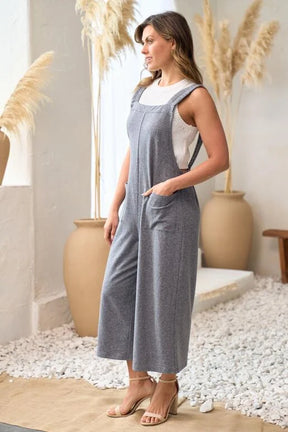 Be Yourself Jumpsuit - Charcoal