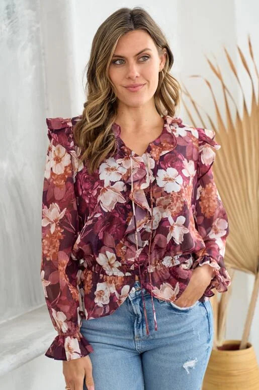 Wanted to Stay Floral Blouse