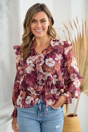 Wanted to Stay Floral Blouse