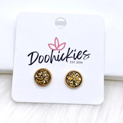 Mini Gold Stud Earrings