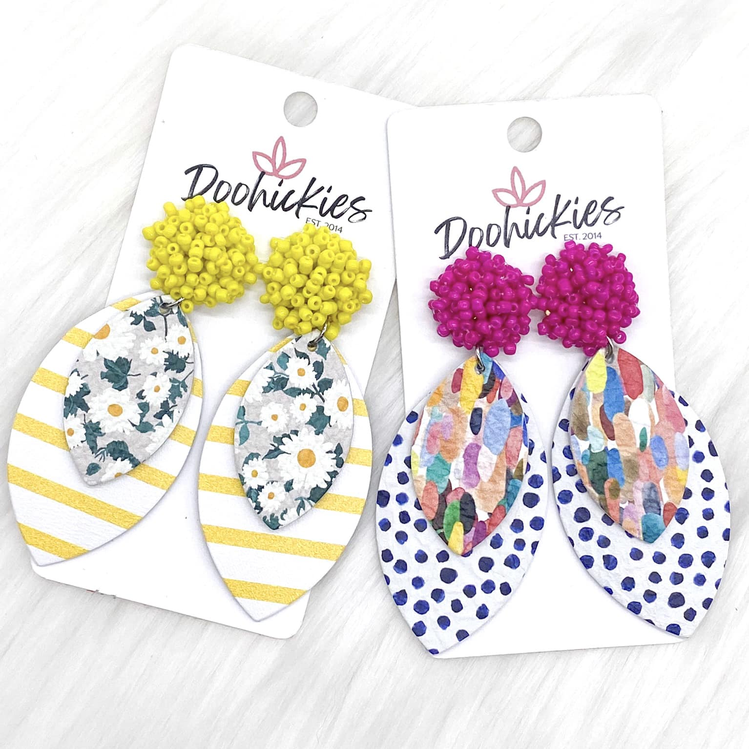 2.5" Summer Skylar Collection - Yellow Daisies & Stripes