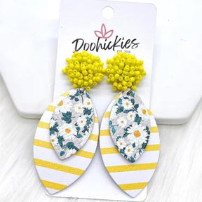 2.5" Summer Skylar Collection - Yellow Daisies & Stripes
