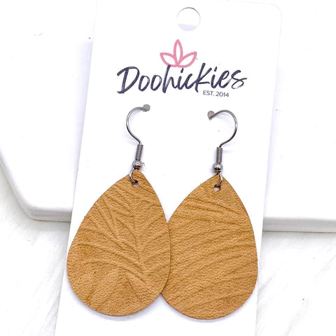 1.5" Beach Life Mini Collection - Embossed Suede Earrings