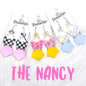 The Nancy Tankini Acrylics - Checkered & Pink