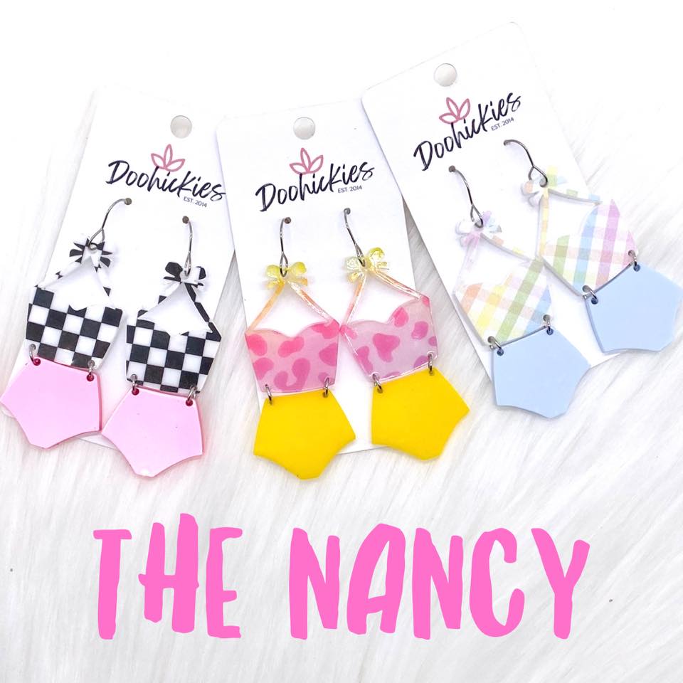 The Nancy Tankini Acrylics - Pastel Gingham