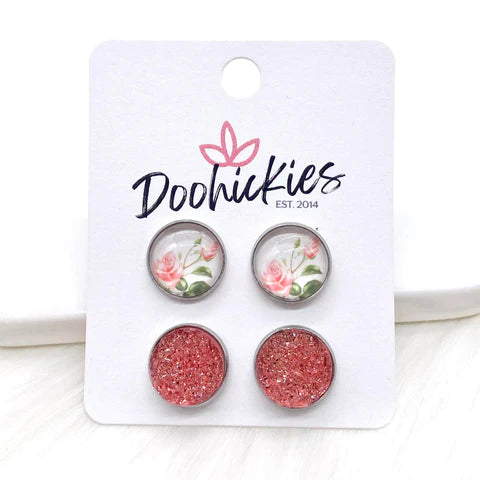 Pink Roses & Flamingo Sparkles Duos