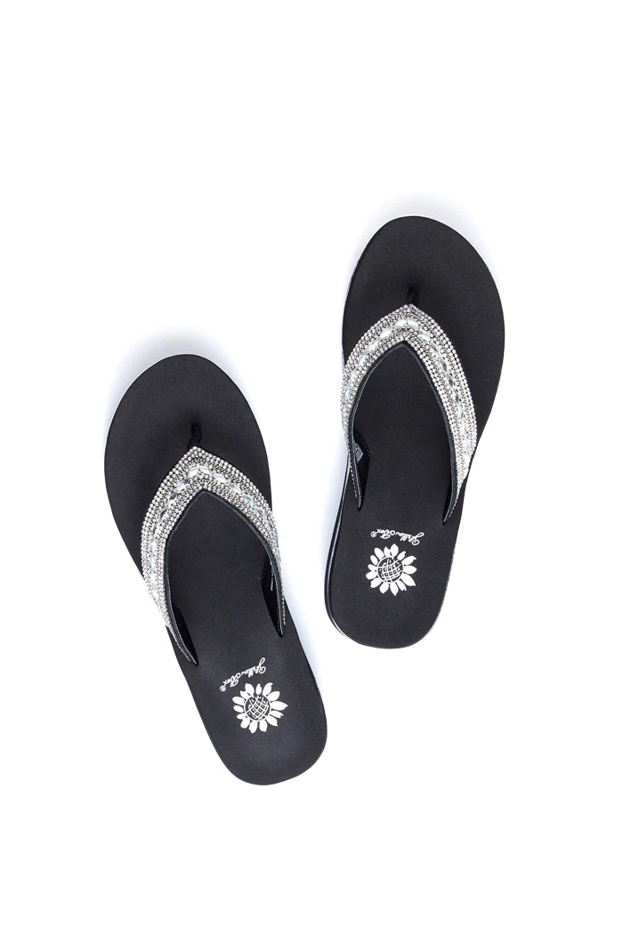Marcy Wedge Sandal - Clear