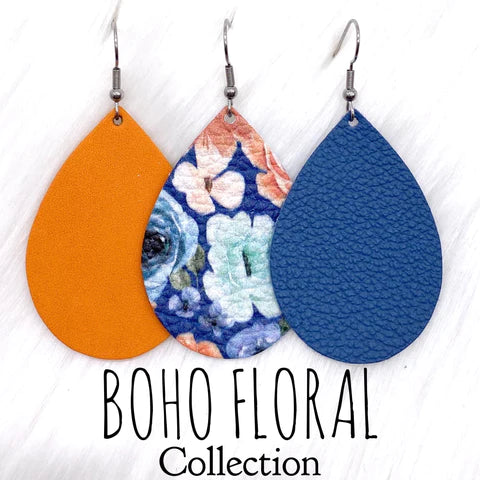 2" Boho Floral Mini Collection - Teal