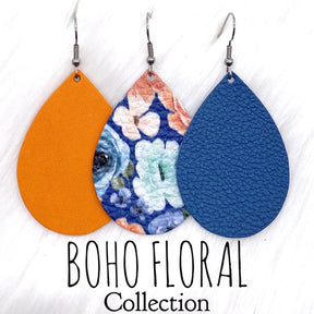 2" Boho Floral Mini Collection - Orange Baby Chopper