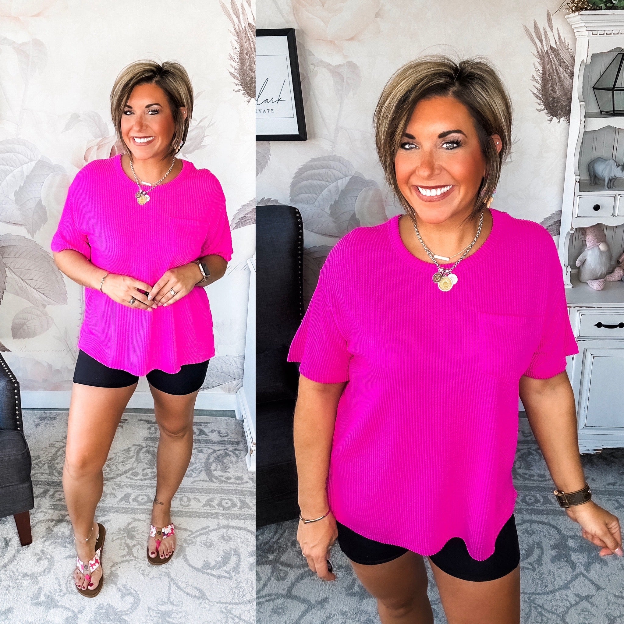 Everybody's Asking Top - Fuchsia