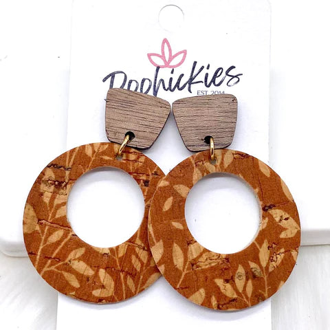 2" Walnut & Fall Willow Lil' O Dangles - Pumpkin