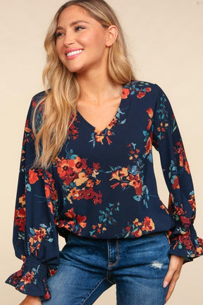 Don't Think You Know Blouse - Navy