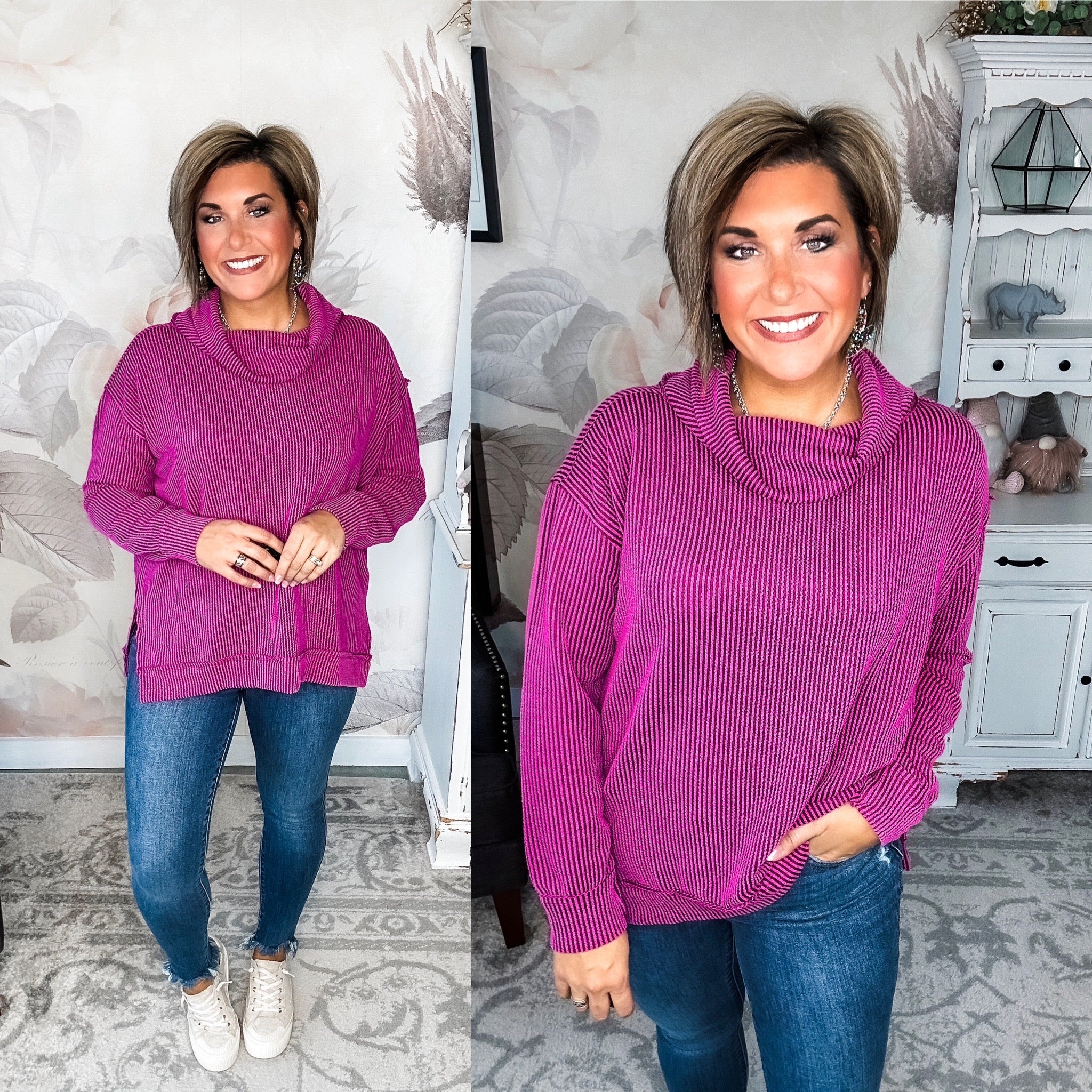 Just Not Possible Top - Magenta