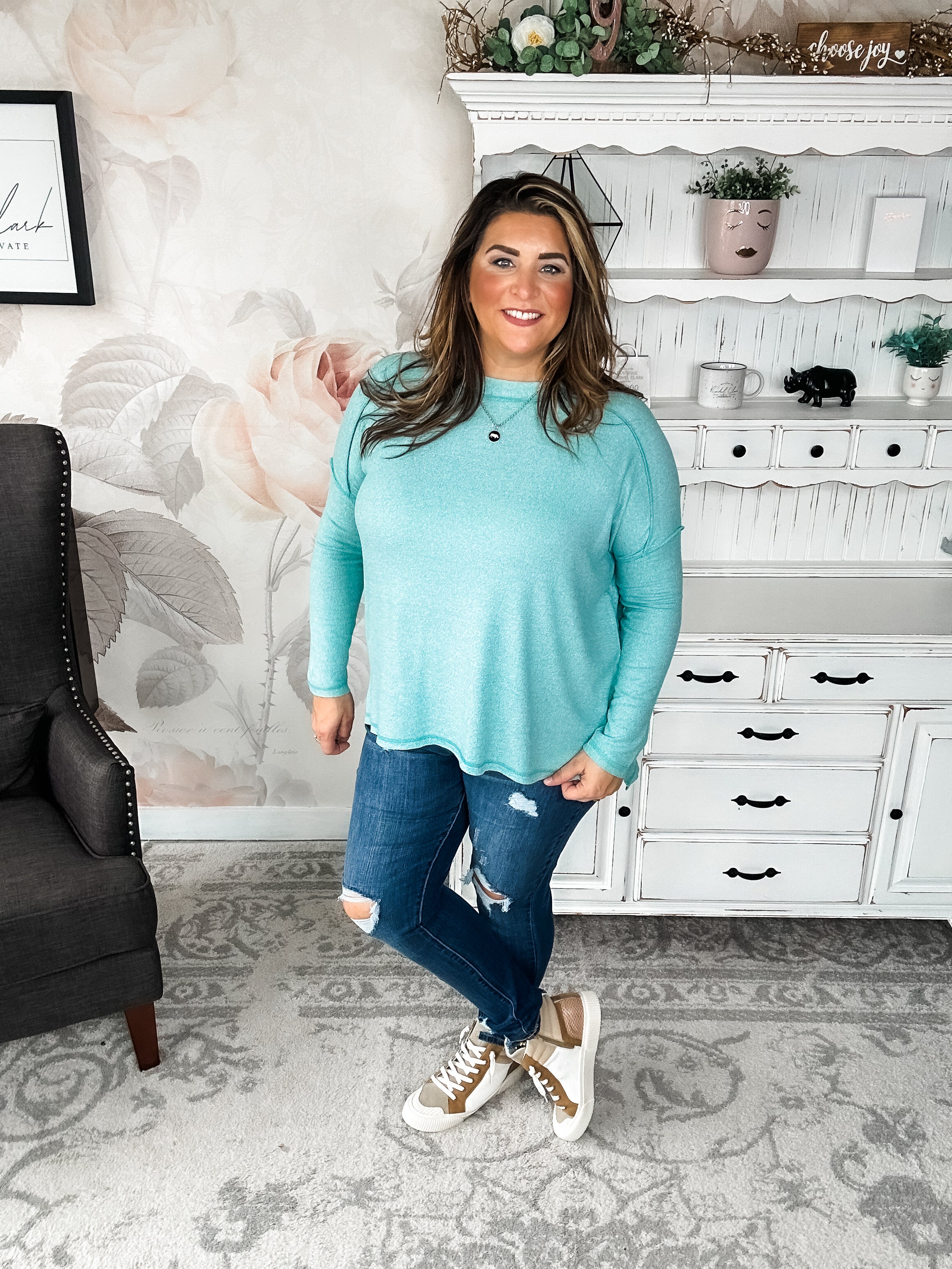 BLACK FRIDAY EXCLUSIVE - Midnight Mover Pullover - Aqua