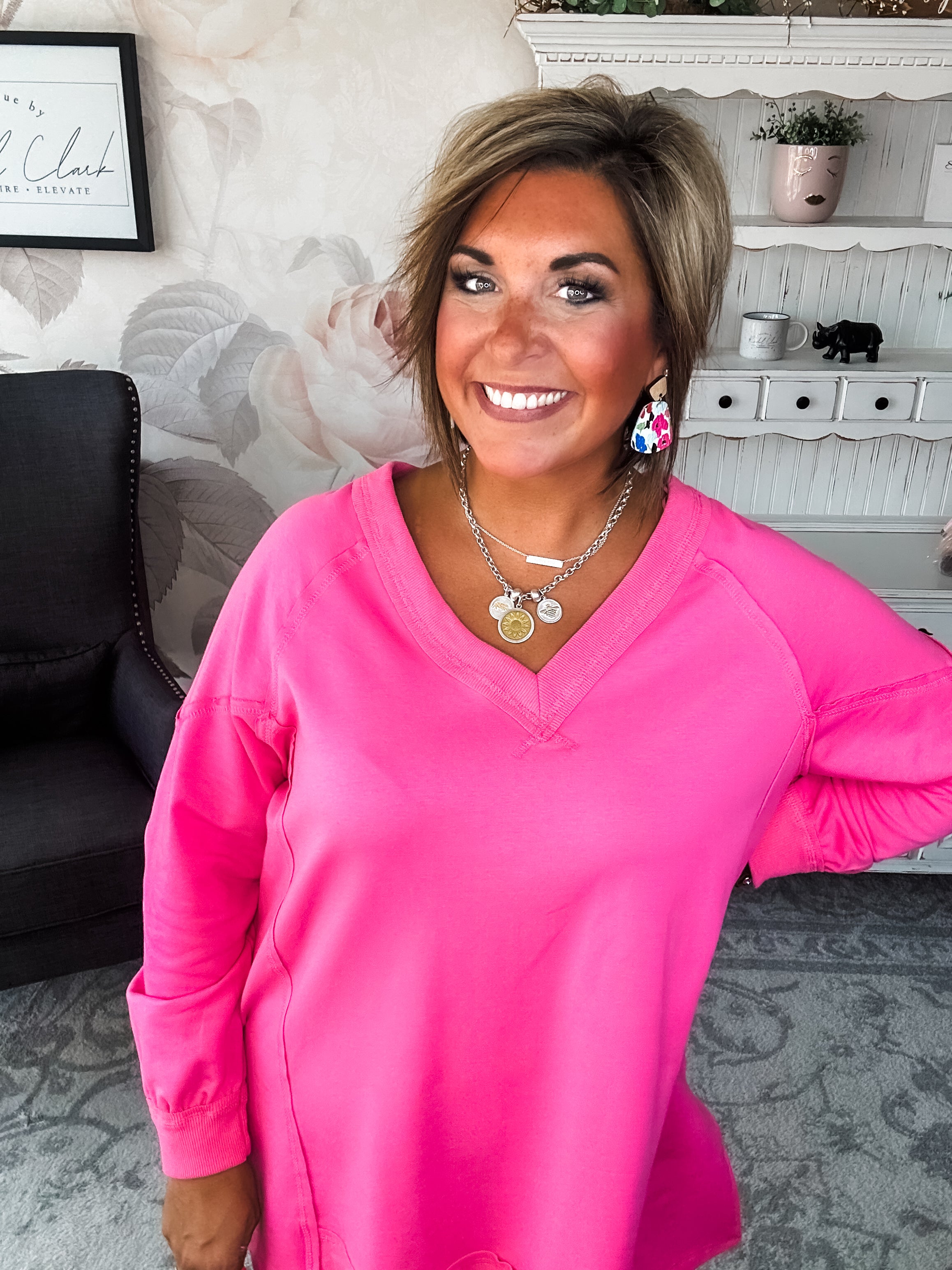 Show You What's Next Pullover - Pink