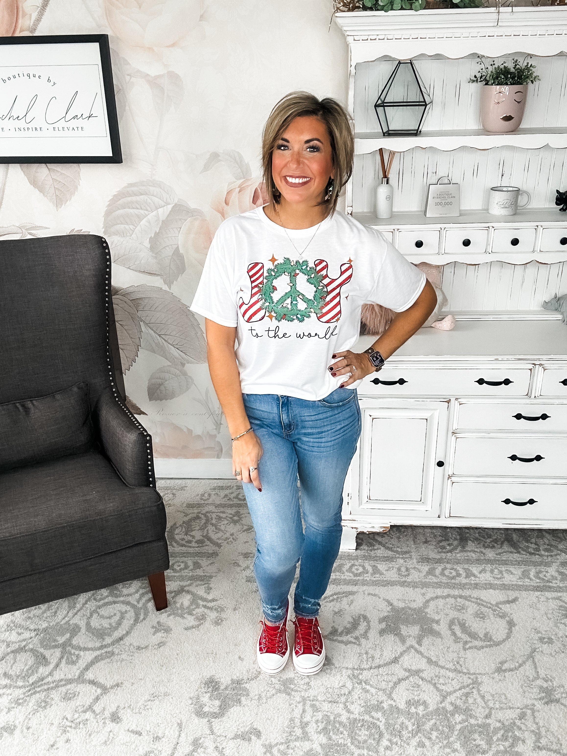 Joy to the Wreath Graphic Tee
