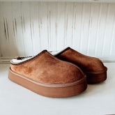 Charlie Platform Slipper - Tan