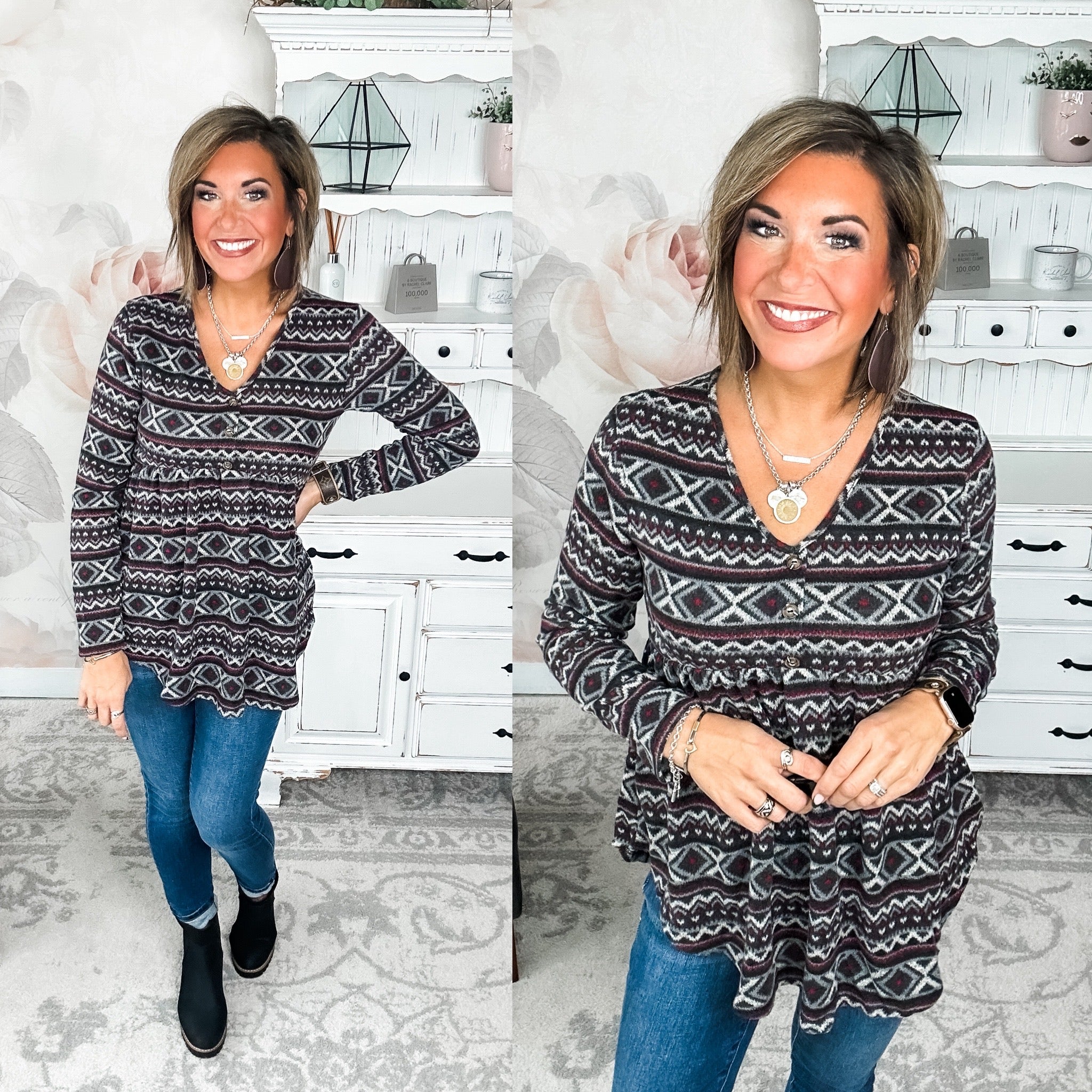 What We're Waiting For Babydoll Top