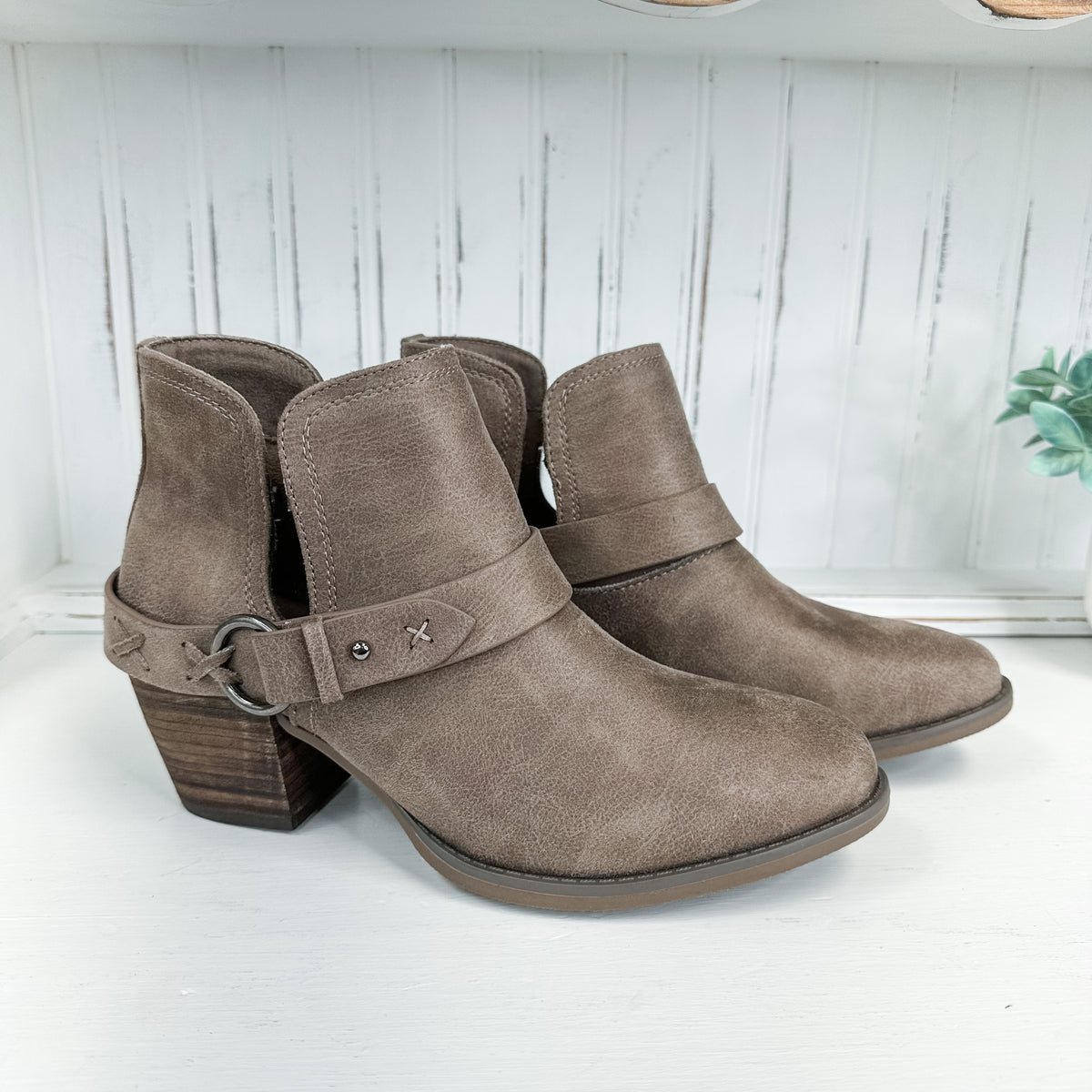Dixie Anne Bootie - Taupe