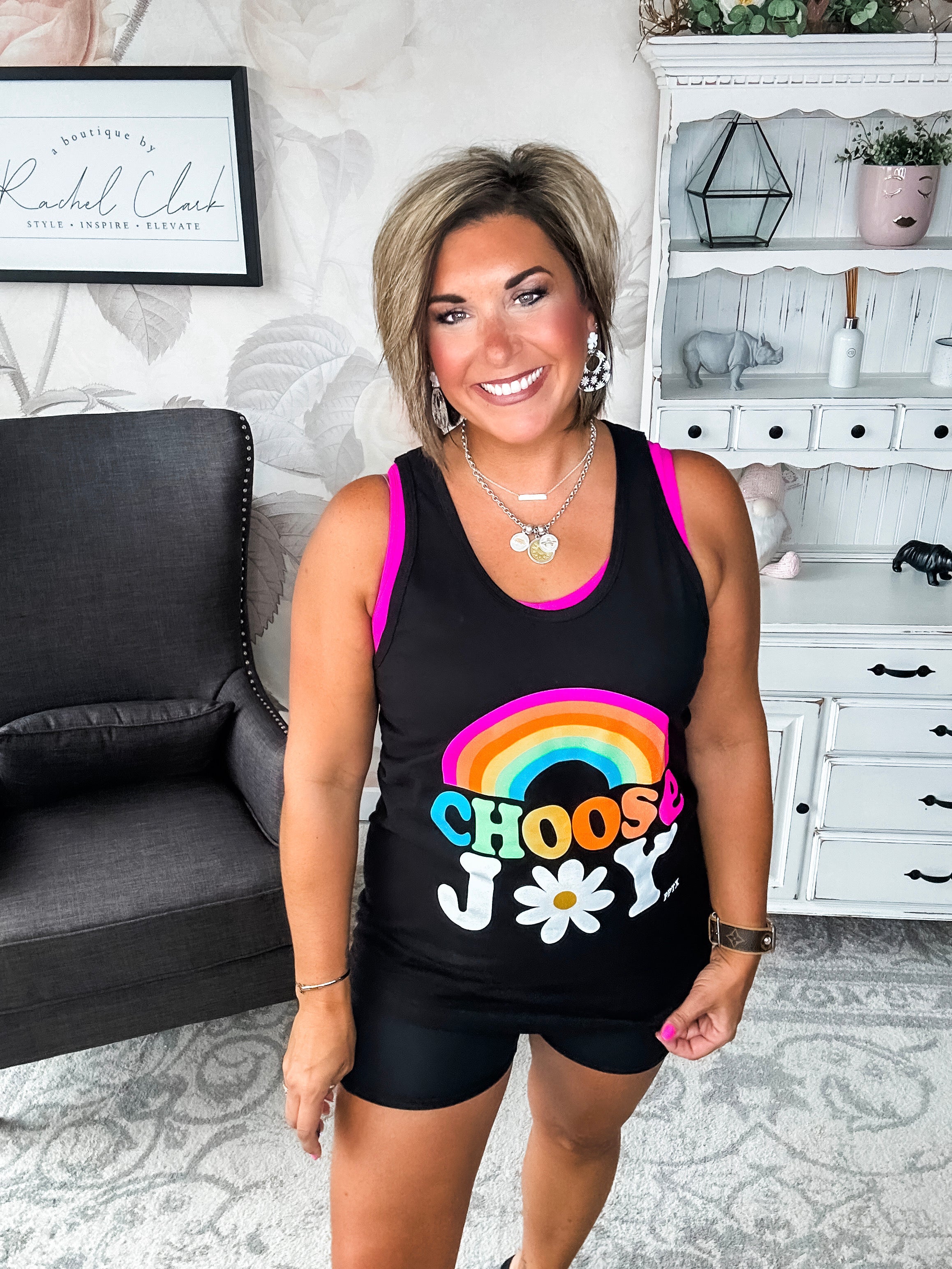 Choose Joy Graphic Tank