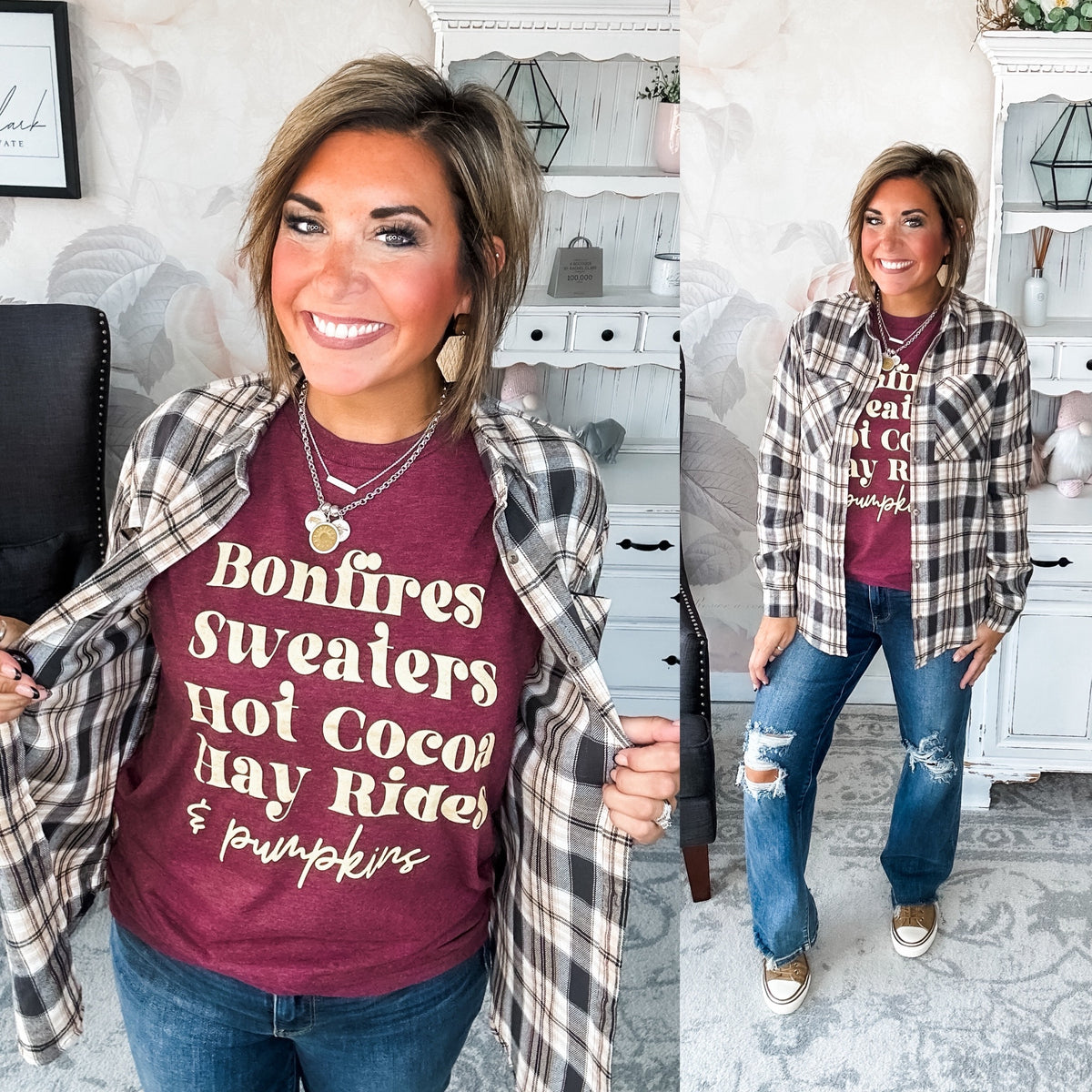 Just A Glimpse Button Down - Olive