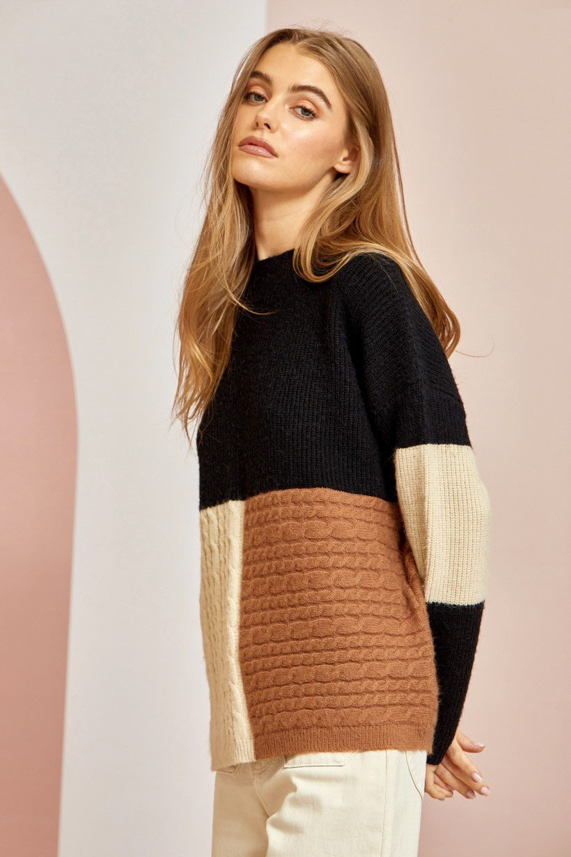 True Survivor Colorblock Sweater