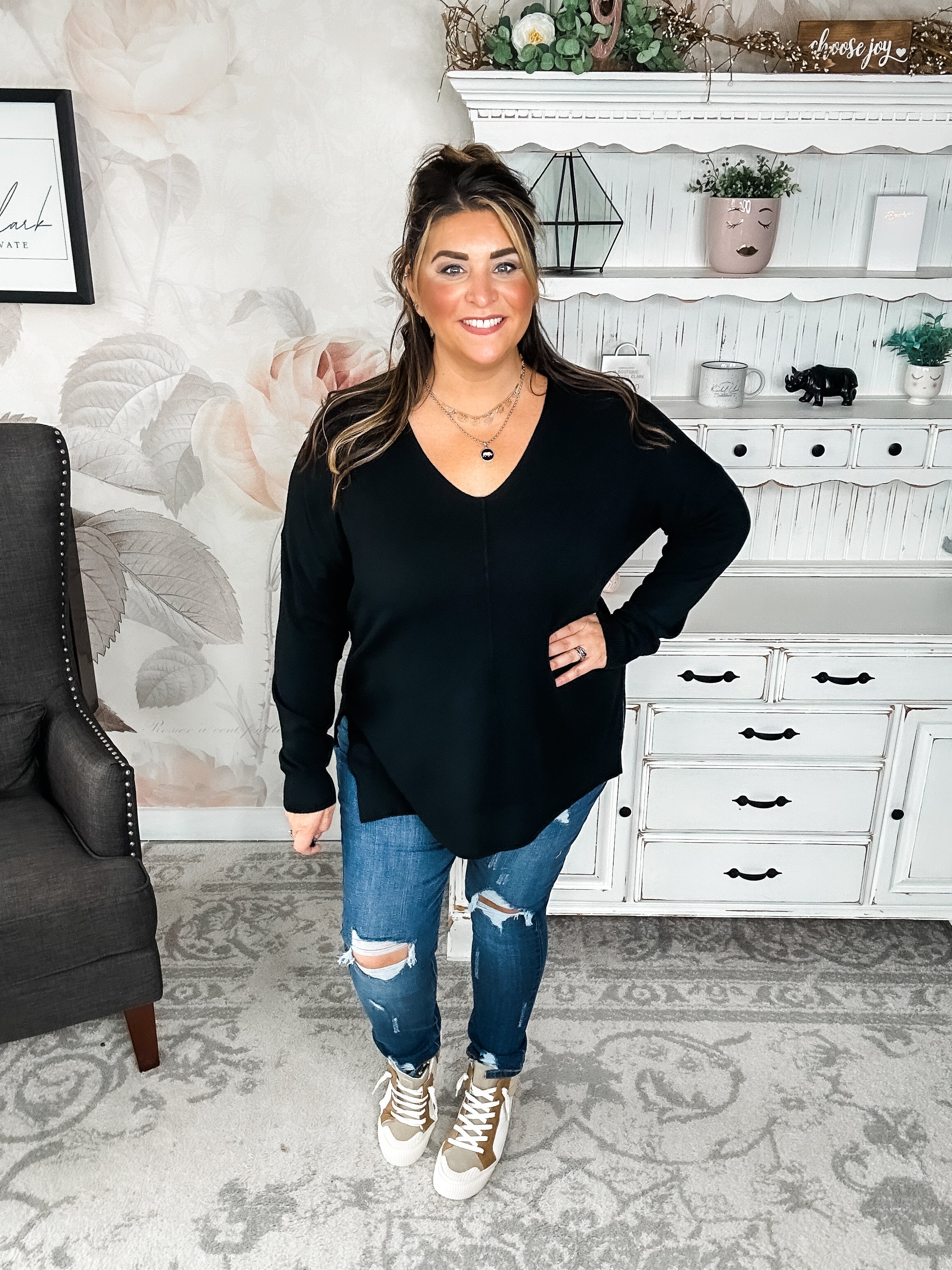 BLACK FRIDAY EXCLUSIVE - Blackout Breezer Sweater - Black