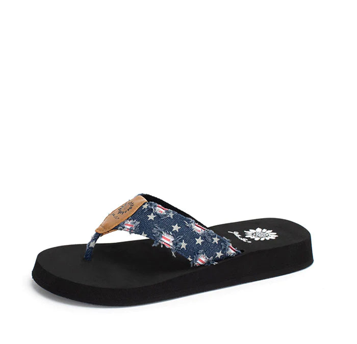 Firework Flip Flop - Navy