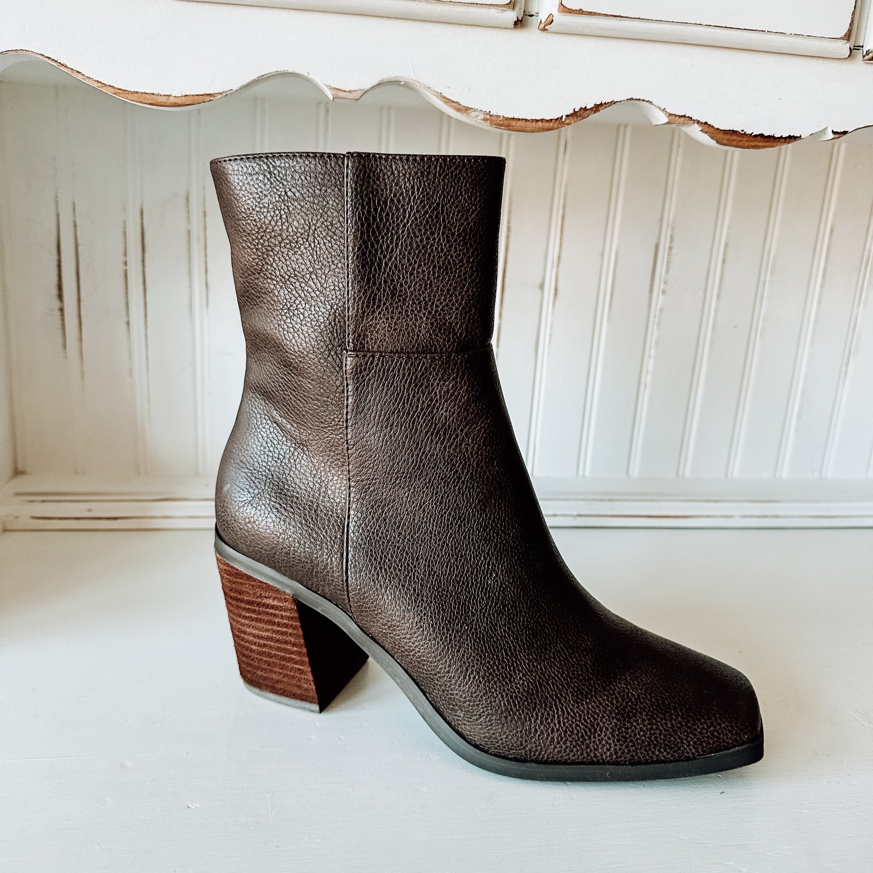 Maora Heeled Boot - Brown