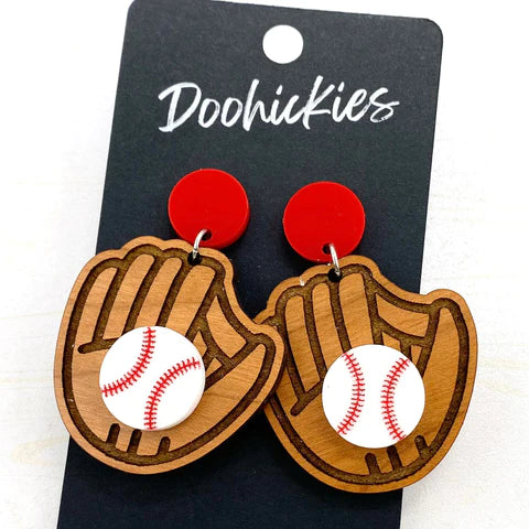 2" Spirit You're Out Dangle Earrings - Red Earrings