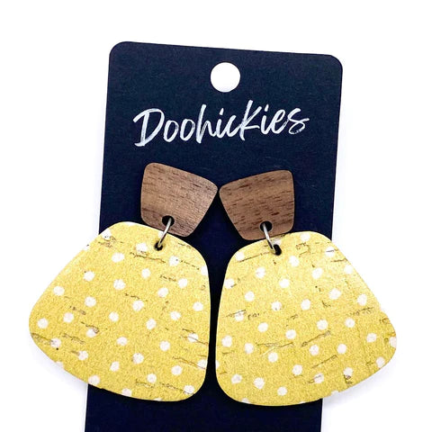 2" Springy Jasmine Earrings - Dandelion Dots