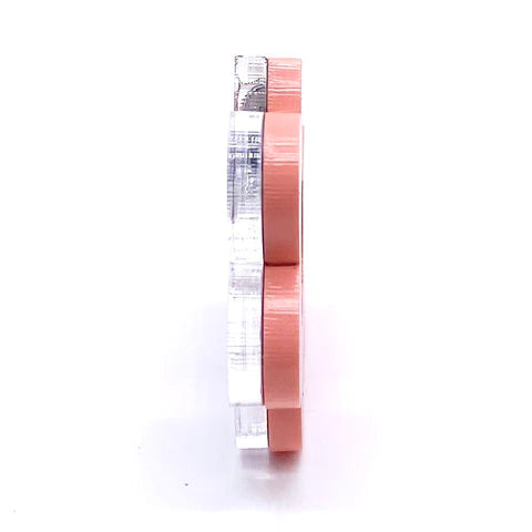 1.5" Flippy Acrylic Hoop Earrings - Pretty Posey & Pink