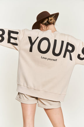 Be Yourself Pullover Sweatshirt