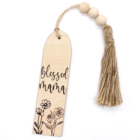 Wooden Bookmark - Blessed Mama