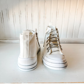 Cora High-Top Sneaker - White